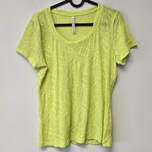 Leo & Nicole Smocked T-shirt Neon Green PM